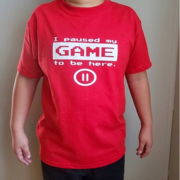 Unisex "I paused my game to be here" T-shirt - Picture 1 of 1